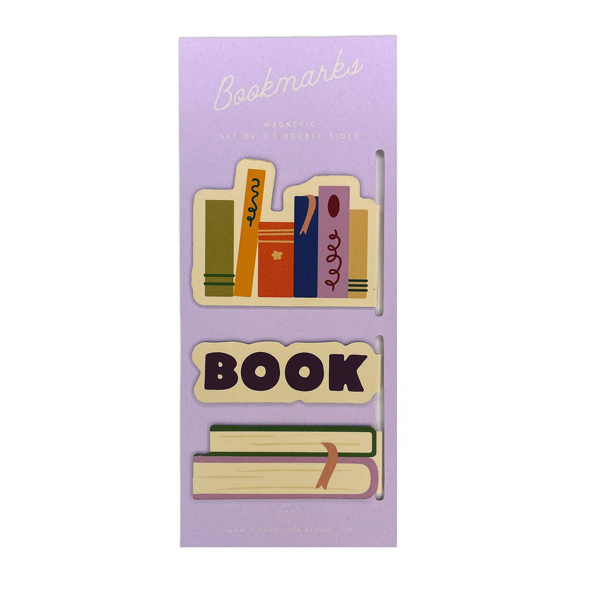Reading Bookshelf | Magnetic Bookmark Set