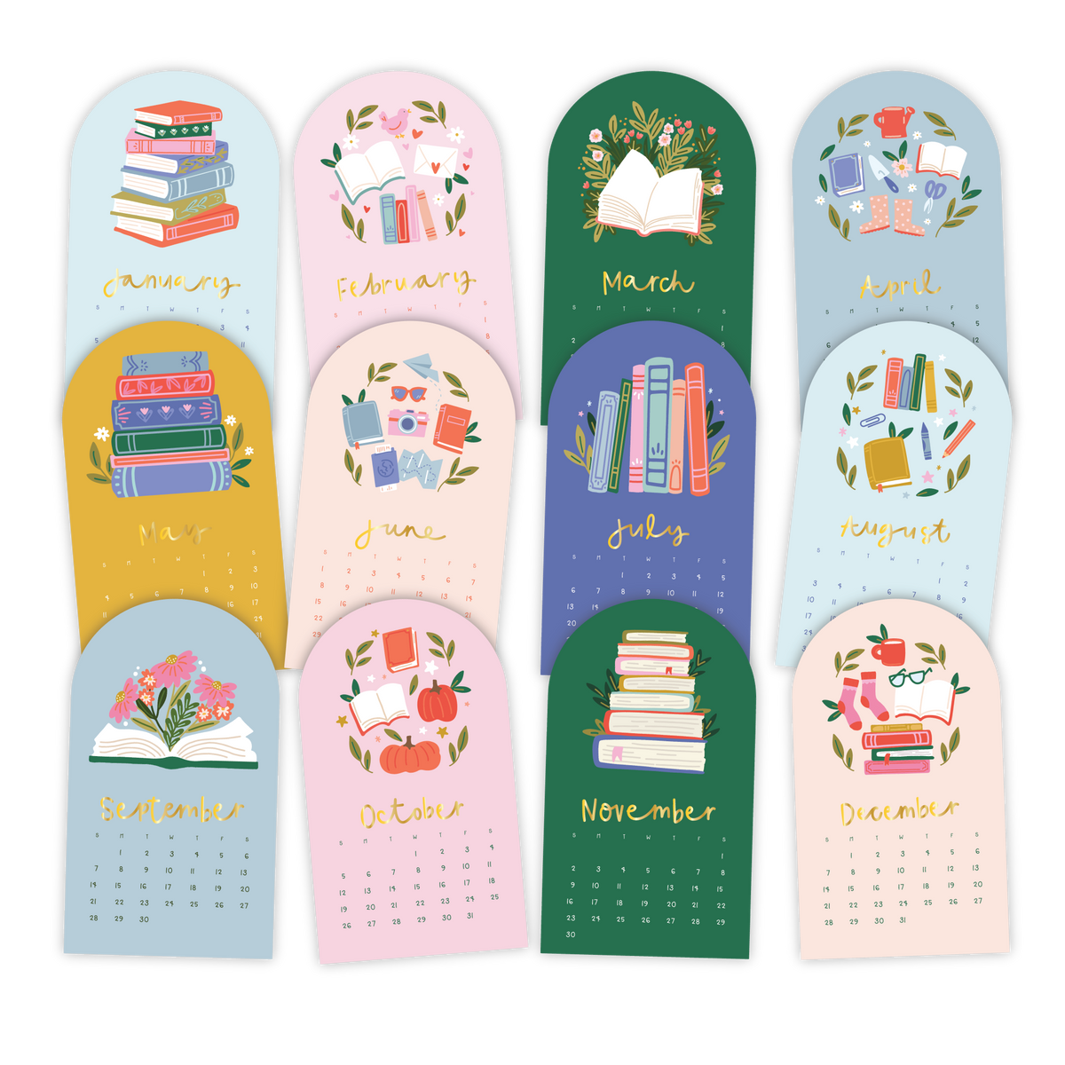 Book Lover's Calendar | 2027 Mini Desk Edition