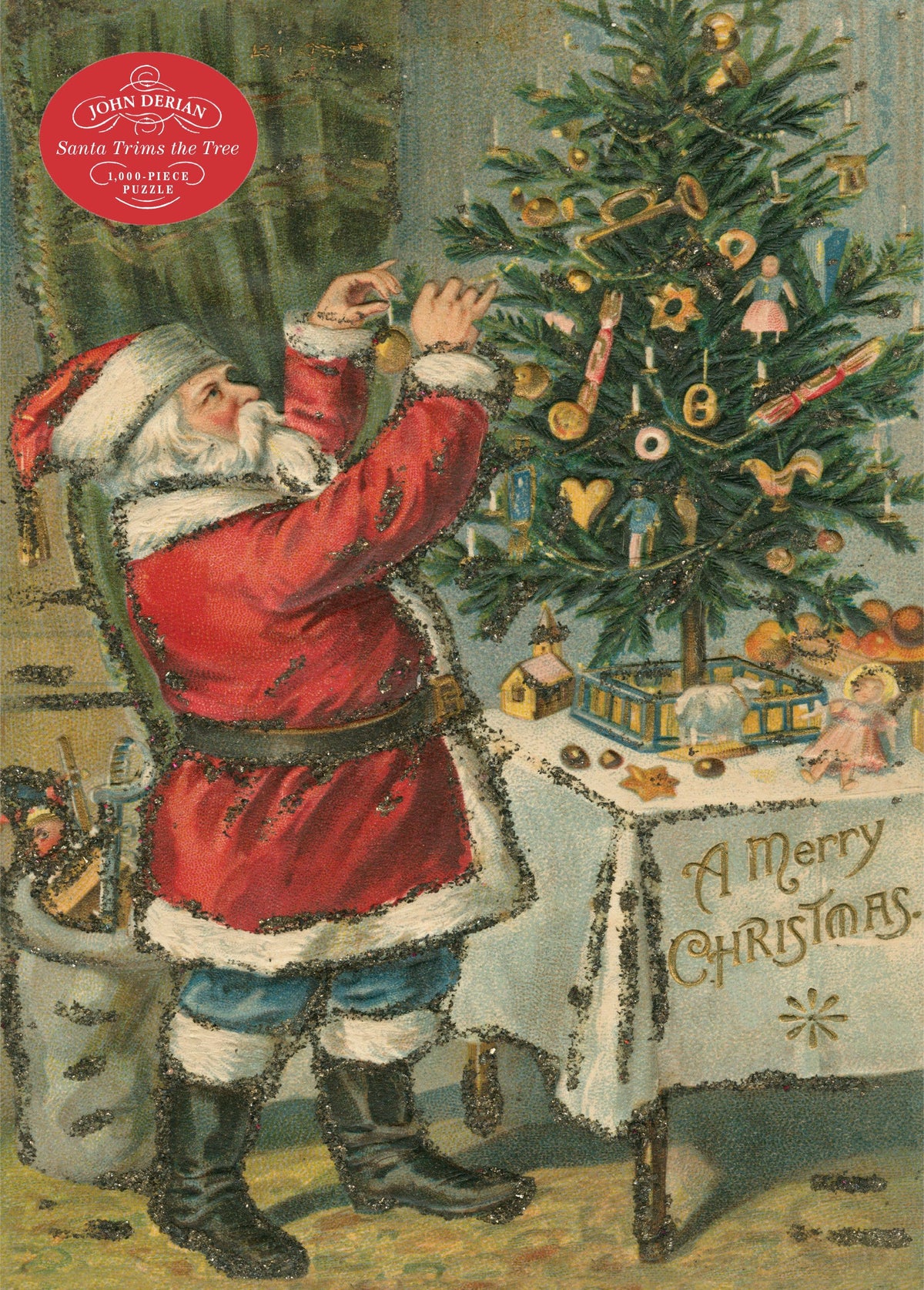 John Derian | Santa Trims the Tree – 1,000-Piece Puzzle