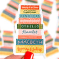 Shakespeare Book Stack | Vinyl Sticker