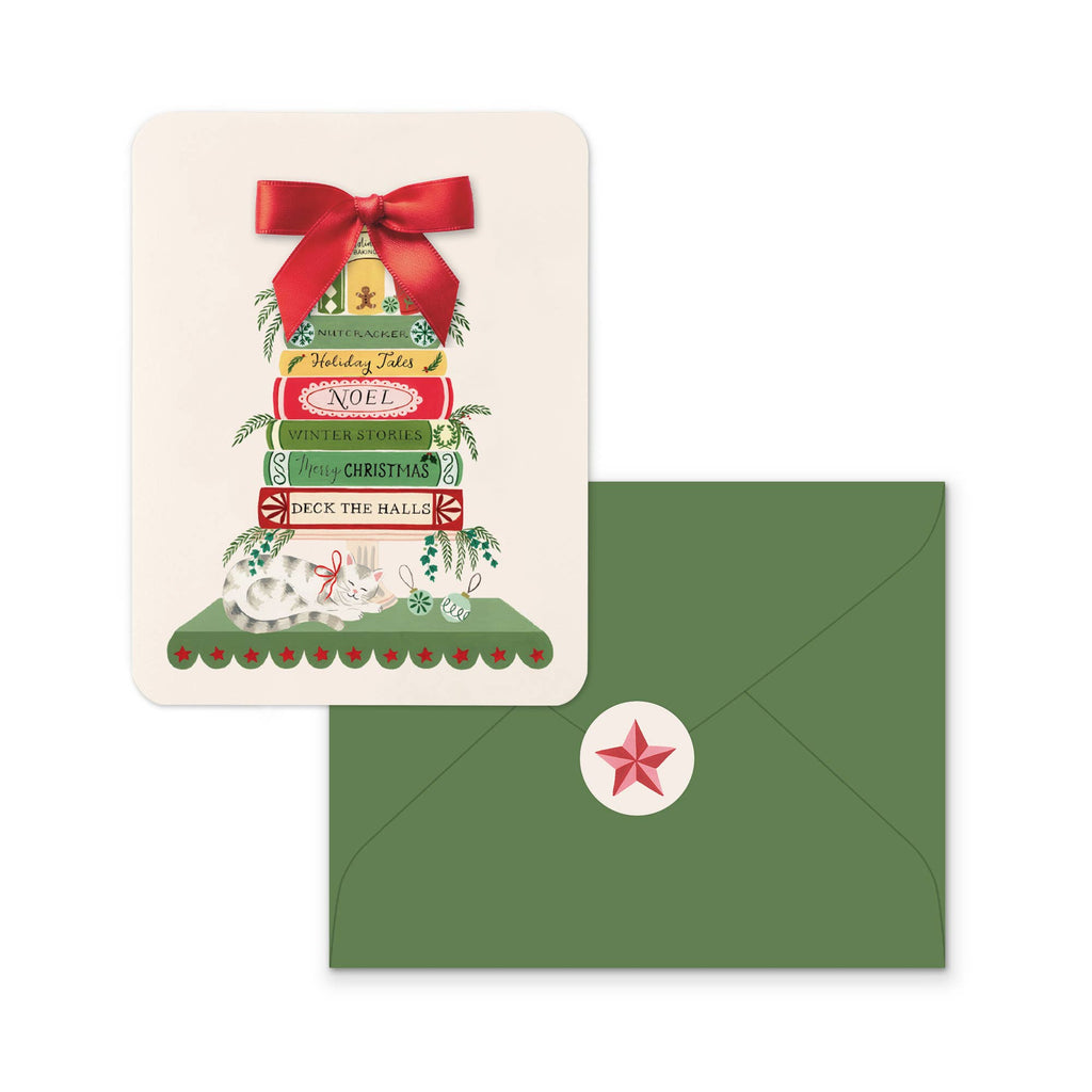 Bookish Christmas | Bow Note Card Set
