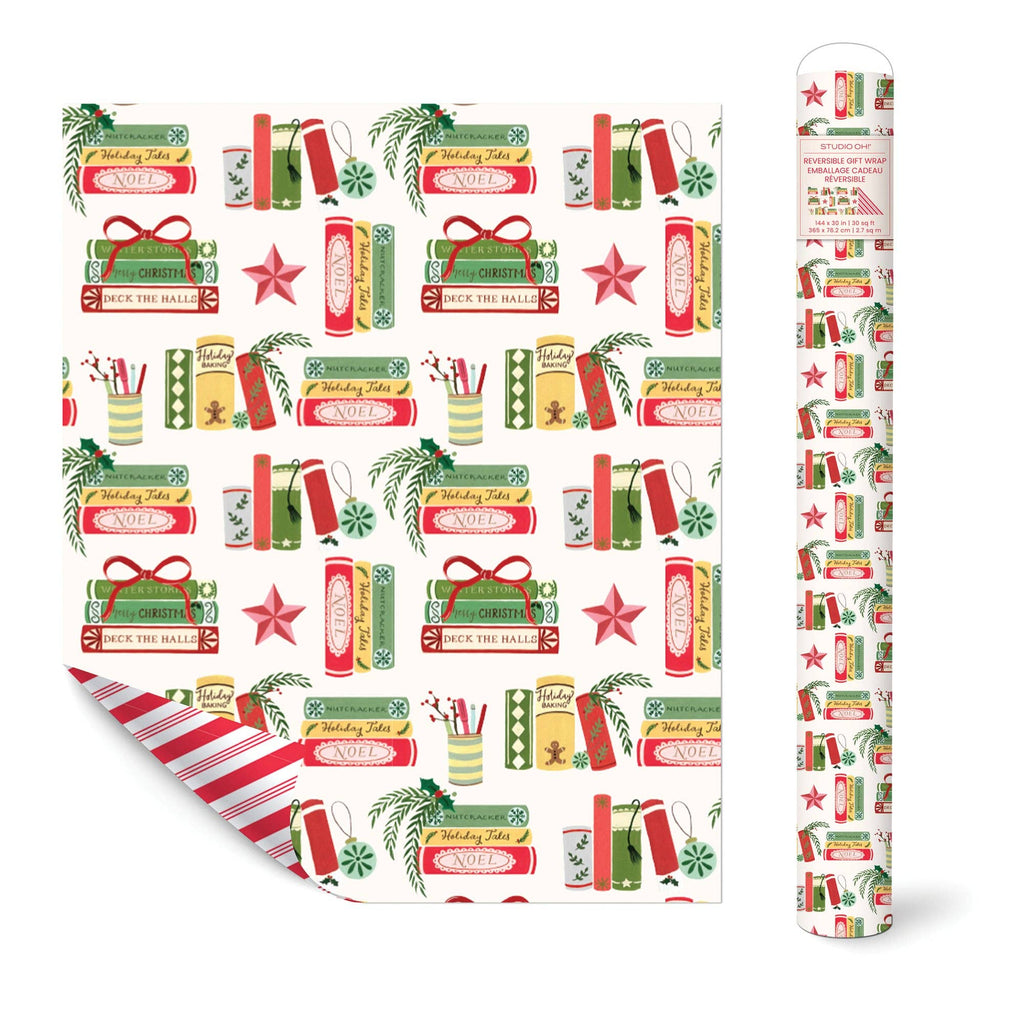 Bookish Christmas | Reversible Gift Wrap