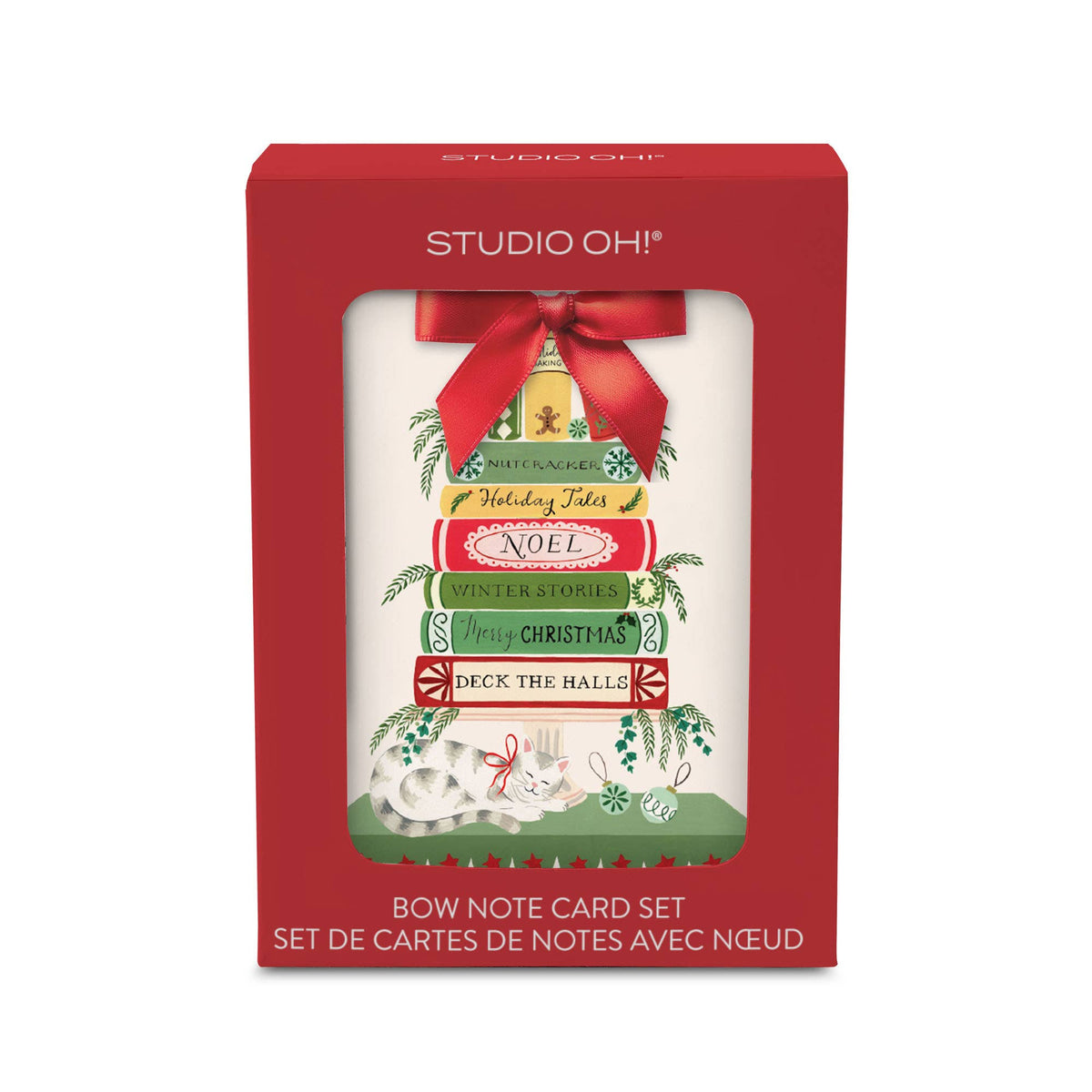 Bookish Christmas | Bow Note Card Set