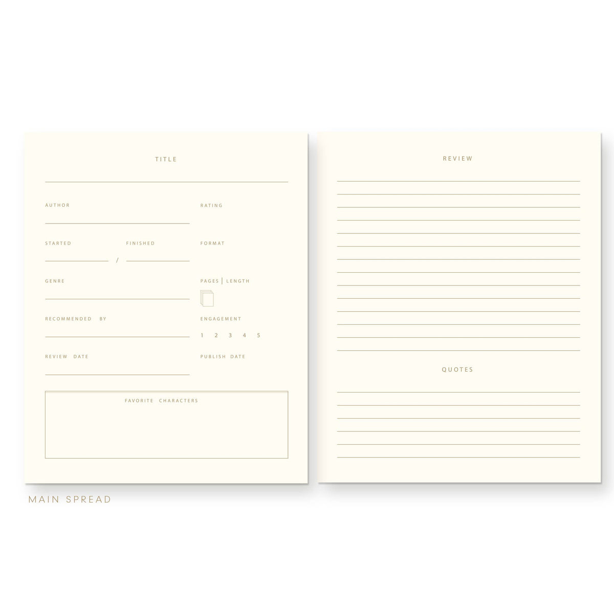 Book Club Member | Book Log & Reading Journal