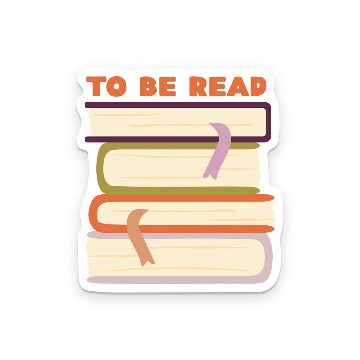 To Be Read Book Stack | Vinyl Sticker