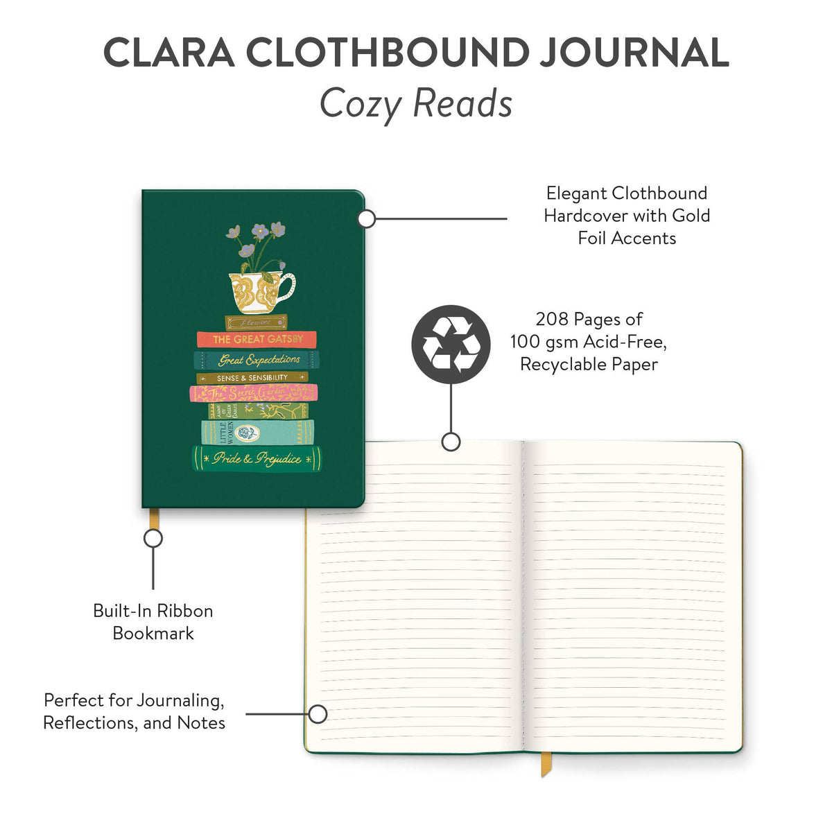 Cozy Reads | Clara Clothbound Journal