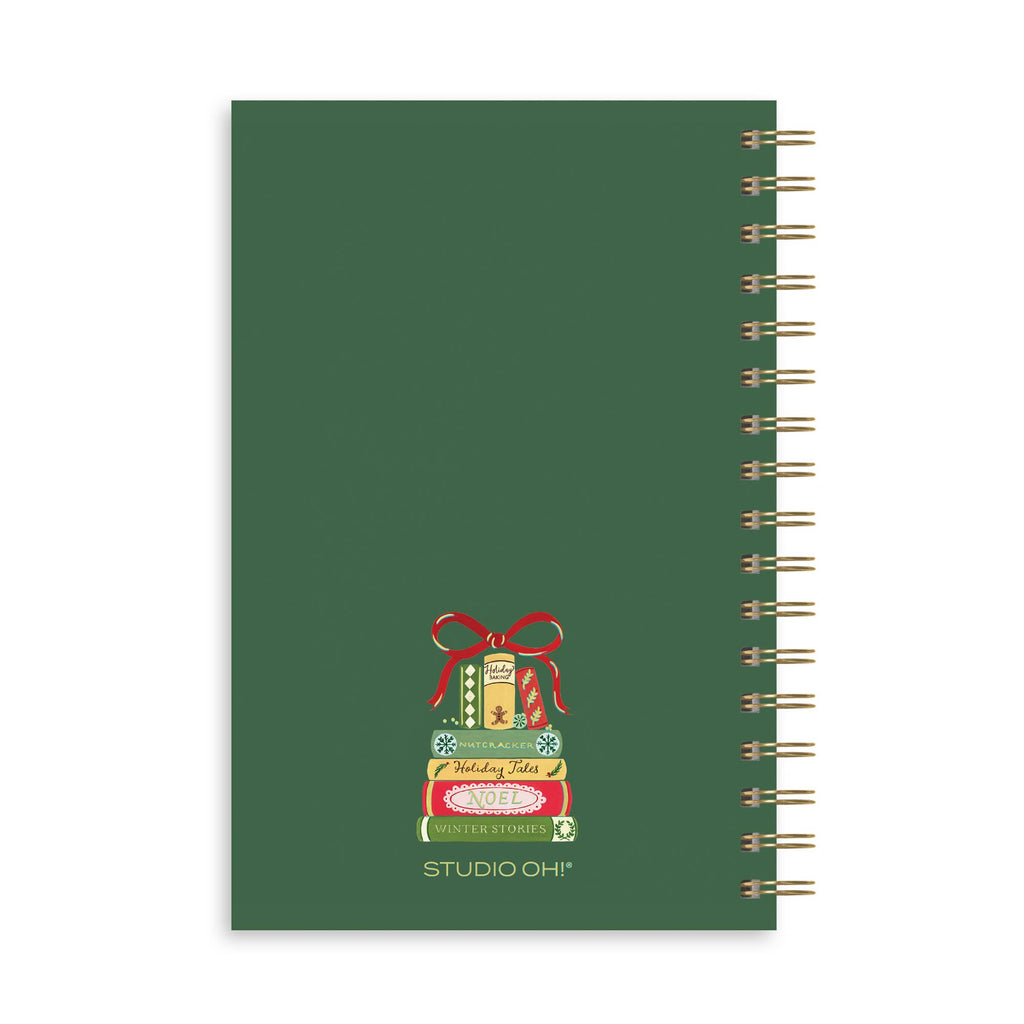 Bookish Christmas | Medium Spiral Notebook