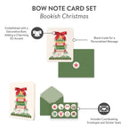 Bookish Christmas | Bow Note Card Set