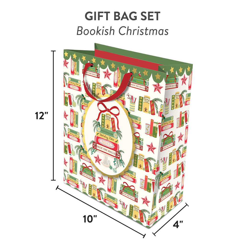 Bookish Christmas | Large Gift Bag Set