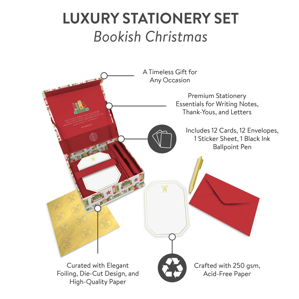 Bookish Christmas | Luxury Stationery Set