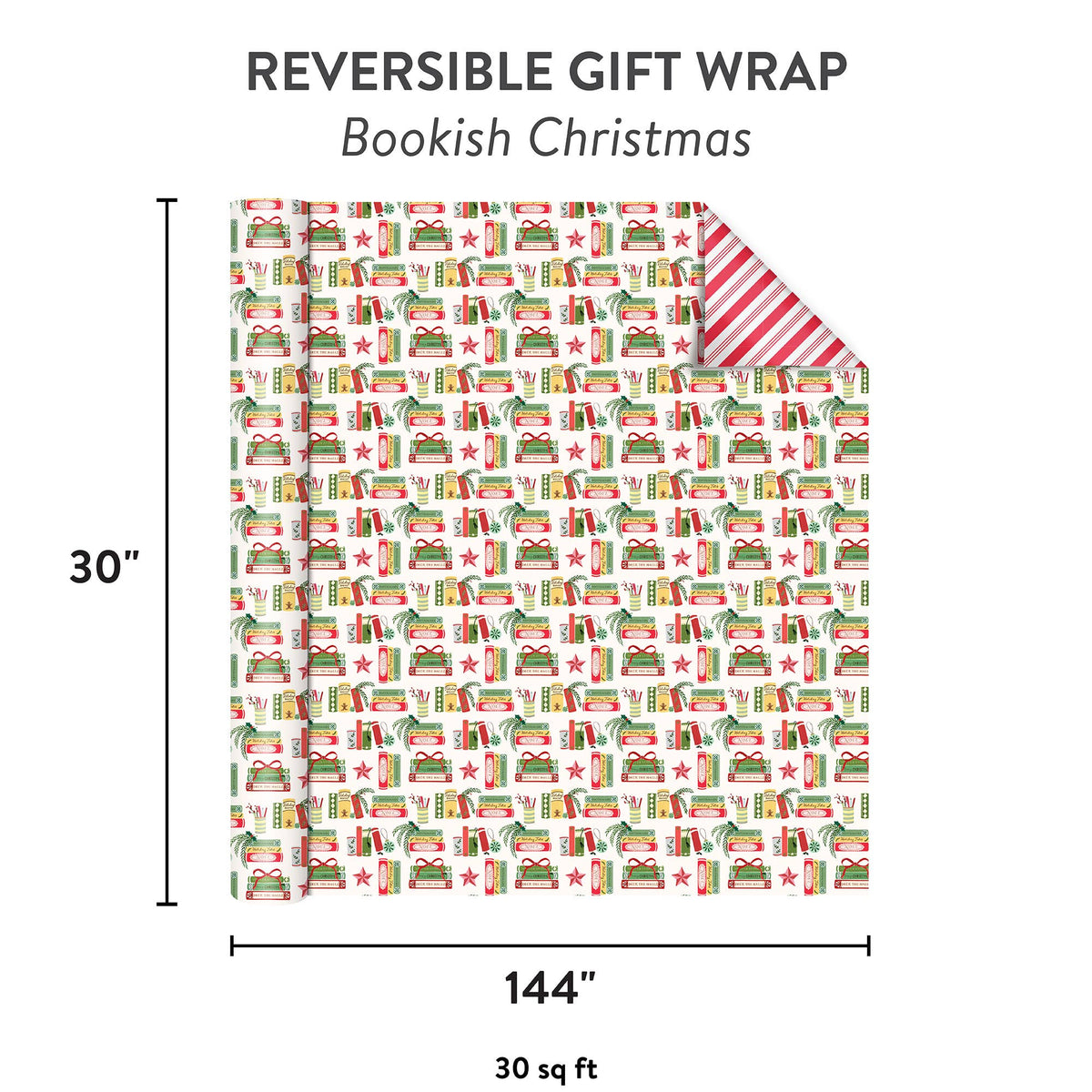 Bookish Christmas | Reversible Gift Wrap