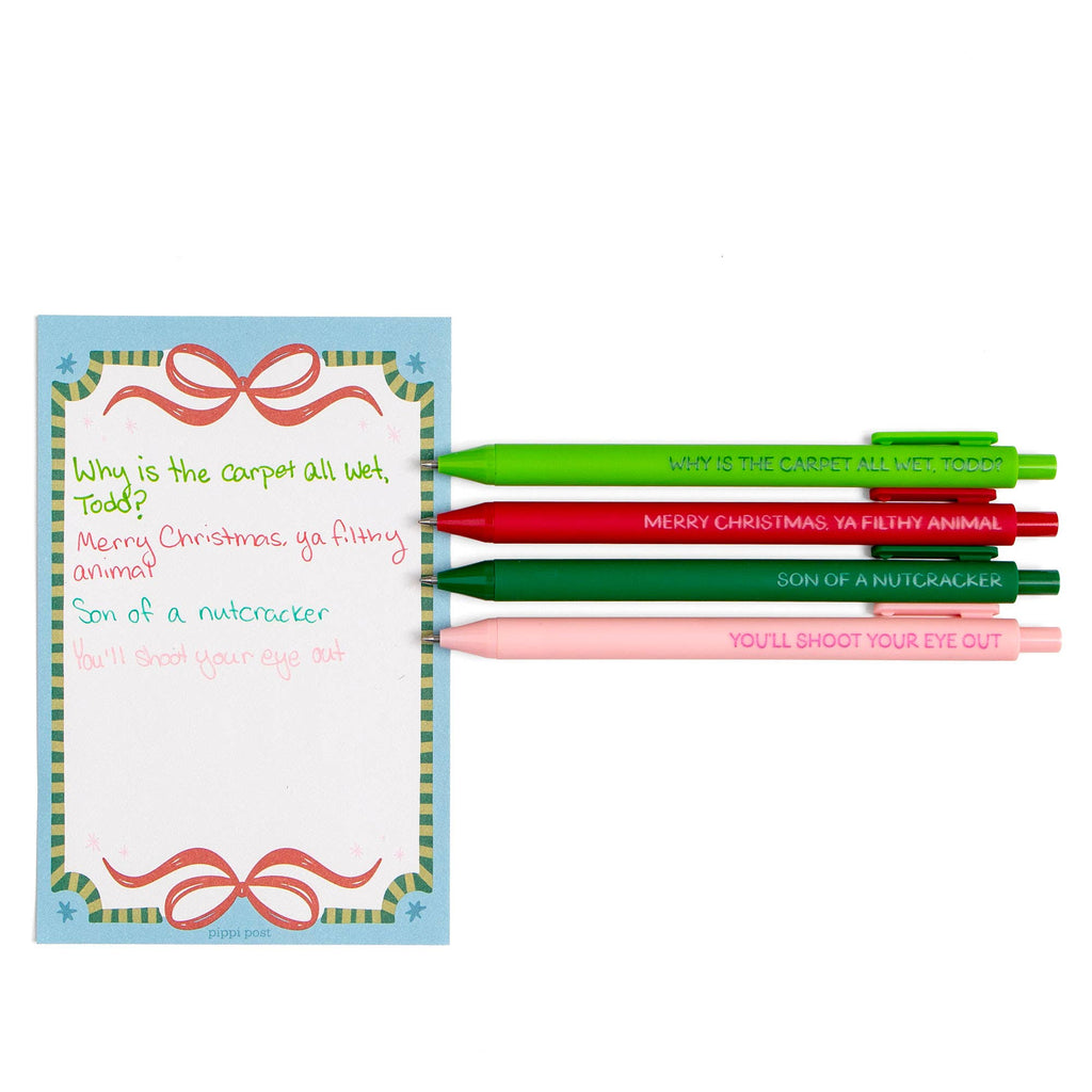 Pop Culture Christmas Movie Quotes Pen Set