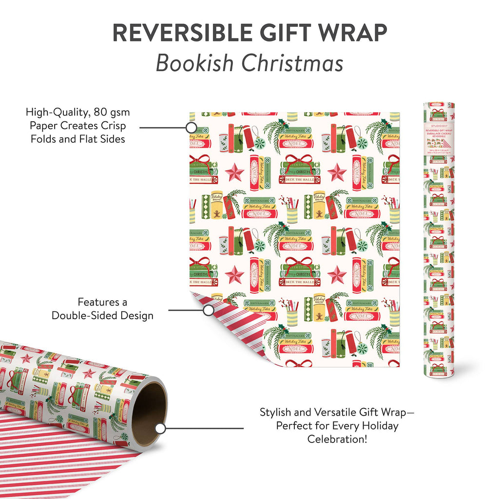 Bookish Christmas | Reversible Gift Wrap